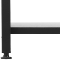 Rezervácia regál Loft s oceľovým rámom 28 x 60 x 182 cm čierna