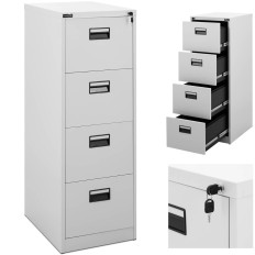 Kabinet za datoteke za datoteke Metalni dokumenti zatvoreni - 4 ladice