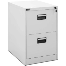 Documentos de metal del gabinete de archivos cerrados con una llave - 2 cajones