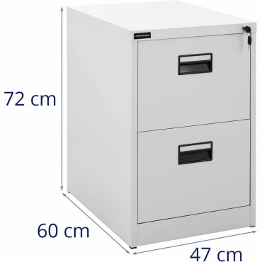 Datoteka Kabinet Kovinski dokumenti, zaprti s tipko - 2 predali