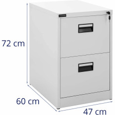 Datoteke Kabinet metalni dokumenti zatvoreni s ključem - 2 ladice