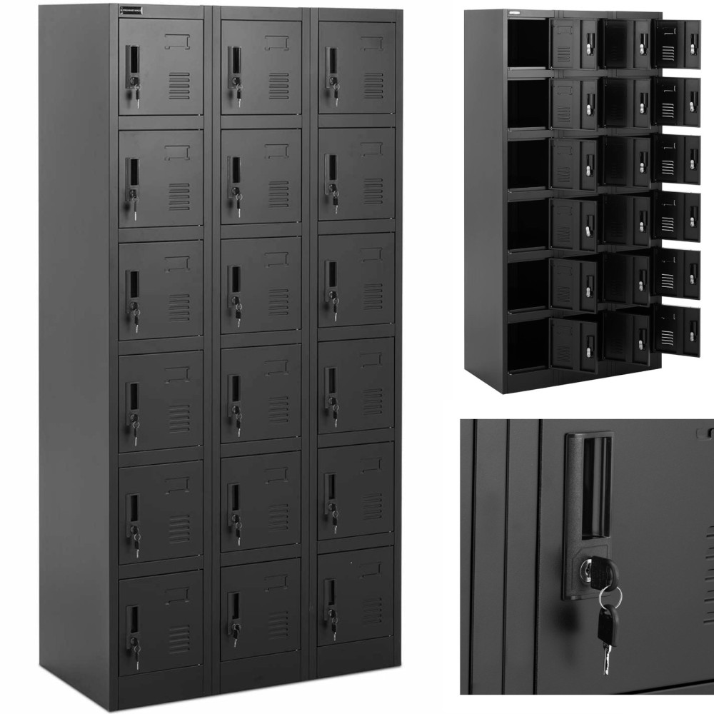 Armário de raspador Metal Social Locker - 18 Escrituras