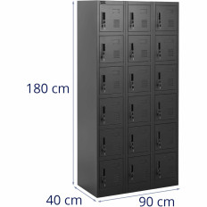 Schraper Cabinet Social Metal Social Locker - 18 Schriften