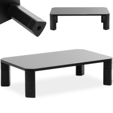 Soporte de base para un monitor para computadora portátil con altura ajustable 40/70/100/130 mm