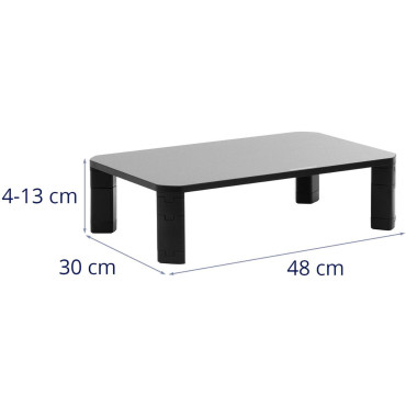 Stand de base pour un moniteur pour ordinateur portable avec hauteur réglable 40/70/100/130 mm