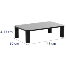 Osnovno stojalo za monitor prenosnega računalnika z nastavljivo višino 40/70/100/130 mm