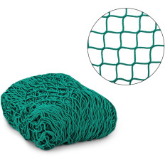 Safety net protective cargo on 4 x 3 m green