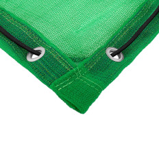 Transport grid protecting cargo on trailer small eyelets 2 x 3 m green