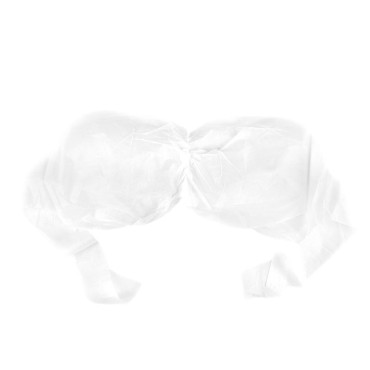 Sujetaless desechable blanco 10 unidades — vista frontal