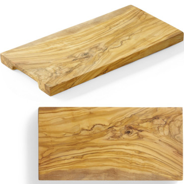 Placa para servir madeira de oliveira retangular 300 x 150 x 18 mm - Hendi 505175