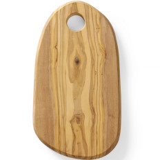 Odbor za serviranje oljčnega lesa z luknjo 250 x 165 x 18 mm - Hendi 505229
