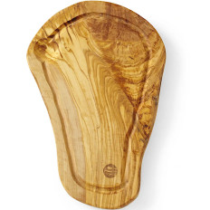 Board for serving olive wood with groove 300 x 210 x 18 mm - Hendi 505199