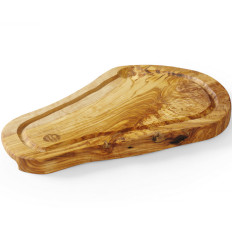 Board for serving olive wood with groove 300 x 210 x 18 mm - Hendi 505199