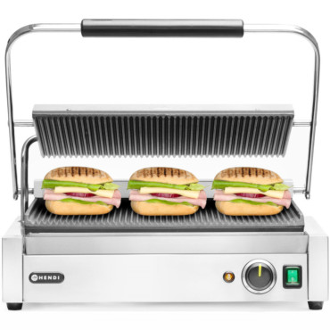 Grill elétrico xl piano 548 x 415 mm 2700 W - Hendi 263624
