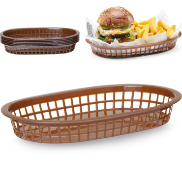 Kurv for brød oval brun 6...