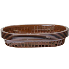 Cesto per pane ovale marrone 6 pezzi - Hendi 426296