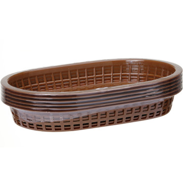 Košarica za kruh Oval Brown 6 kosov - Hendi 426296