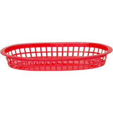 Cesta para pan óvalo rojo 6 PC. Hendi 426319