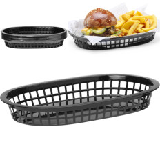 Basket for bread oval black 6 pcs. Hendi 426890