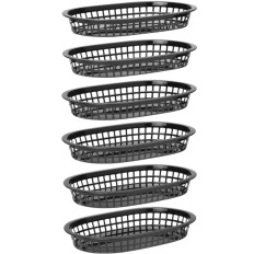 Kurv for brød Oval Black 6 stk. Hendi 426890