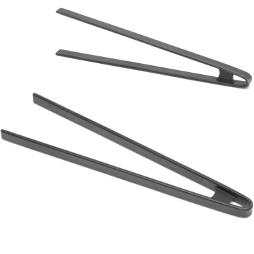 Silikone Køkken Pincet 290 mm Black - Hendi 171349