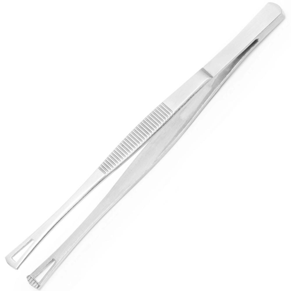 Kitchen tweezers with square tips and holes 145 mm - Hendi 680162
