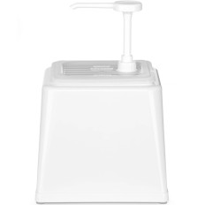 Dispenser Dispenser for mayonnaise sauces with a 2.5 L-white pump - Hendi 203545