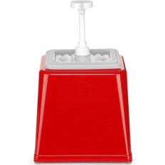Dispenser Dispenser for ketchup sauces with a 2.5 L-red pump - Hendi 203521