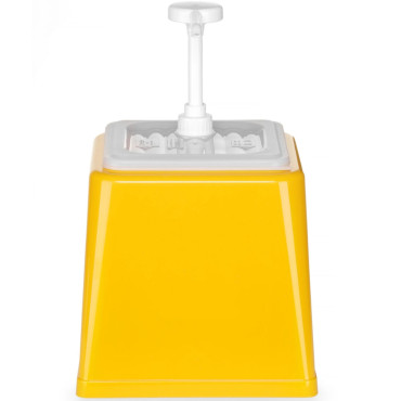 Dispenser Dispenser för senapssåsar med en 2,5 l-gul pump - Hendi 203538