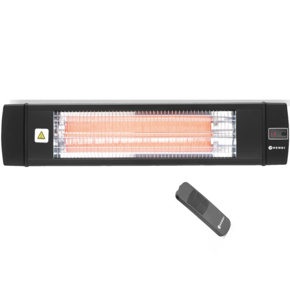 Infrarød radiator. Vægterrasse lampe Bola 2500 W - Hendi 272428