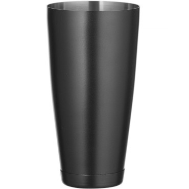 Shaker Boston Barma pour boissons et cocktail en acier 0,8 L - Noir