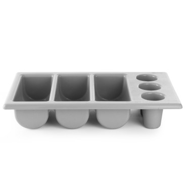 Δοχείο μαχαιροπίρουνα GN 1/1 6-τεμάχιο γκρι - Hendi 552353