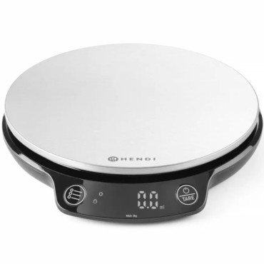 Escala de cozinha eletrônica com temporizador 3.000 g / 0,1 g - Hendi 580011
