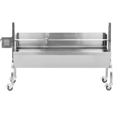 Kolengrill met elektrische roterende roosterende hoek voor het bakken van een biggetje met een deksel 13 in 40 kg 137 cm