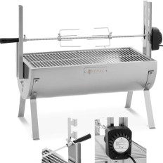 Steenkoolgrill met elektrische roterende roosteren geroosterde bigget 4 in 15 kg 82 cm