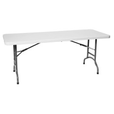 Table de catering pliante blanche 152x70cm jusqu'à 150kg - Hendi 810927