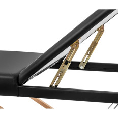Table Massage bed Folding wide with wooden frame Dinan Black-black