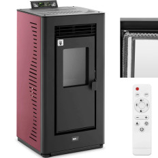 Bake Fogel Lareira para pelotas de frandeiras com controle remoto 50-225 m3 9000 W