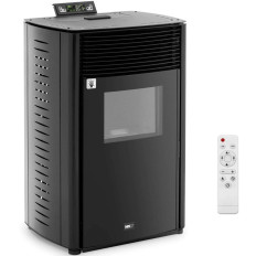Küpsetatud ahjukamin kaugjuhtimispuldiga pelletile 50-325 m3 13000 W
