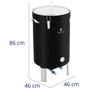 Fermentador de contenedores Fermentador para cerveza de vino con aislamiento 0-40C 70 l