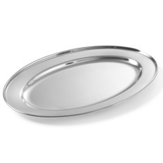Jeklena posoda za meso in ovalno ovalno dolžino 24 cm - Hendi 404102