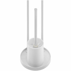 Stand toilet paper holder with brush toilet-white