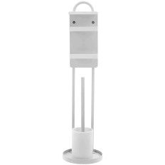 Stand toilet paper holder with brush toilet-white