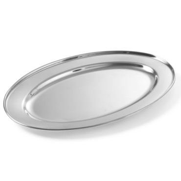 Steel dish for meats and oval oval length 45 cm - Hendi 404508