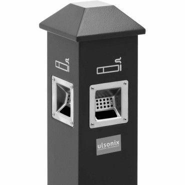 Tuhkakupit. Vapaasti tuhkakuppi. Suljettu rauta 3,5 l - tummanharmaa