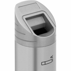 Asbak. Outdoor muur asbak. Gesloten 1.8 L - Zilver