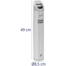 Asbak. Outdoor muur asbak. Gesloten 1.8 L - Zilver