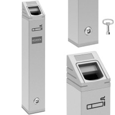 Aschenbecher-Himmel-Aschenbecher. Geschlossen 2 l - silber