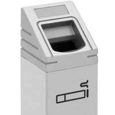 Asbak buiten asbakje. Gesloten 2 L - zilver