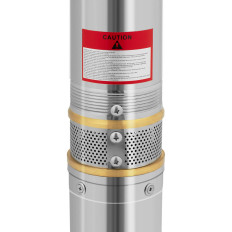 Bomba sumergible para pozo profundo de acero 100W 6000 L / H hasta 72 m